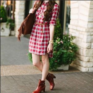 Madewell Daywalk Shirtdress Fairfax Plaid -SZ XXS